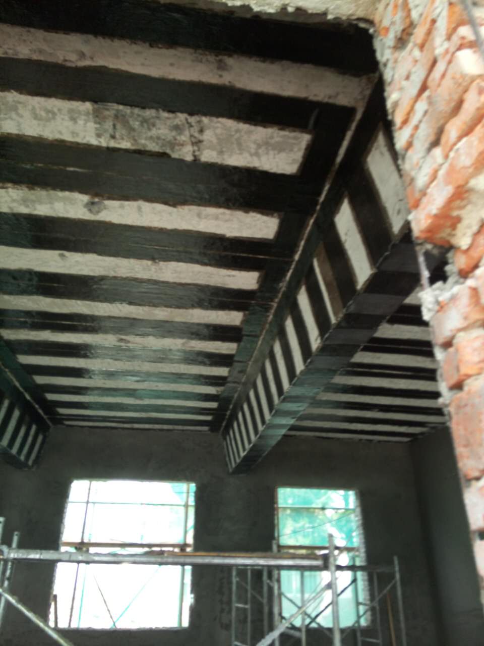 南京市浦口区龙山中学加固施工照片